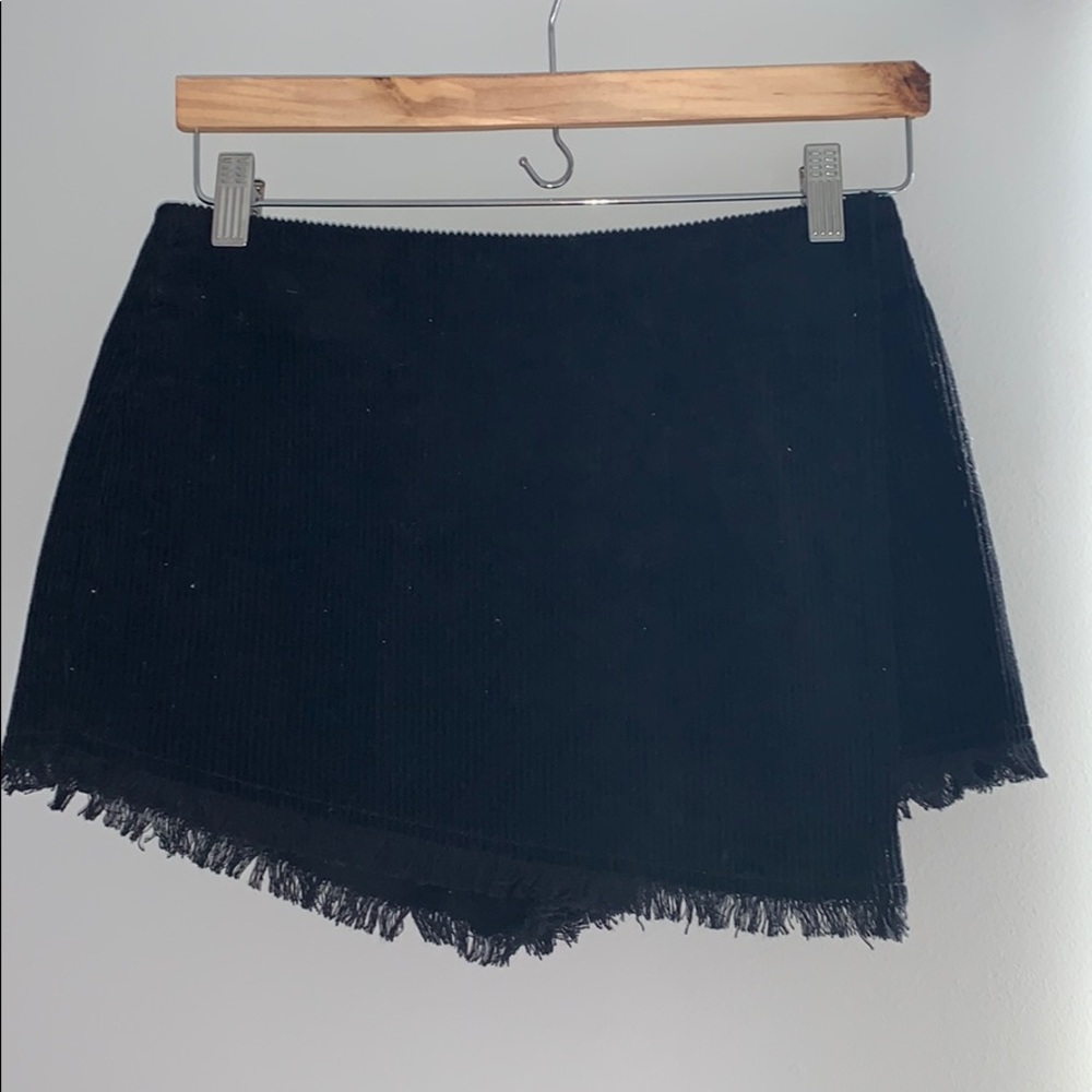Corduroy envelope skort